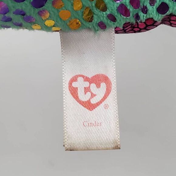 Ty Beanie Boo "Cinder" the Dragon 6" Plush Stuffed Toy - Picture 4 of 5